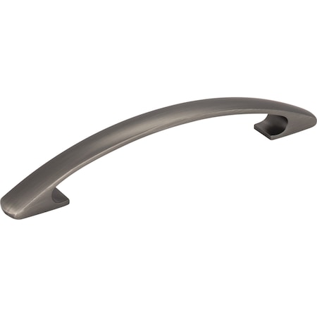 Elements 128 mm Center-to-Center Brushed Pewter Arched Strickland Cabinet Pull 771-128BNBDL
